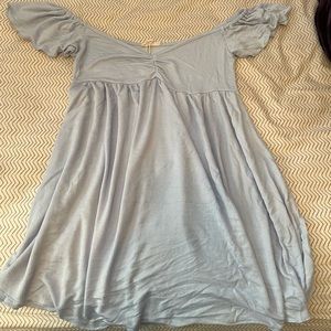 See You Monday flowy light blue dress